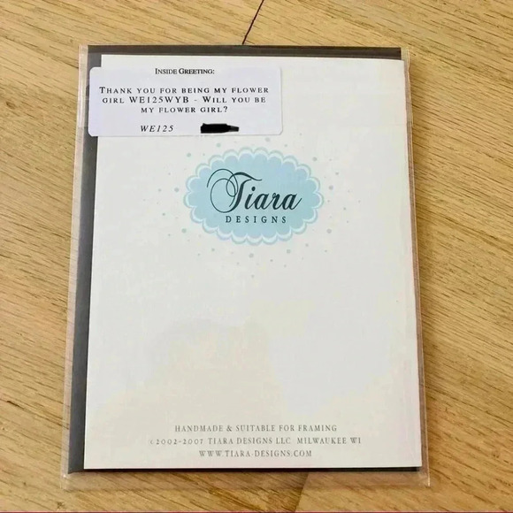 Flower Girl Dress Wedding 3D Thank You Card - Picture 4 of 4